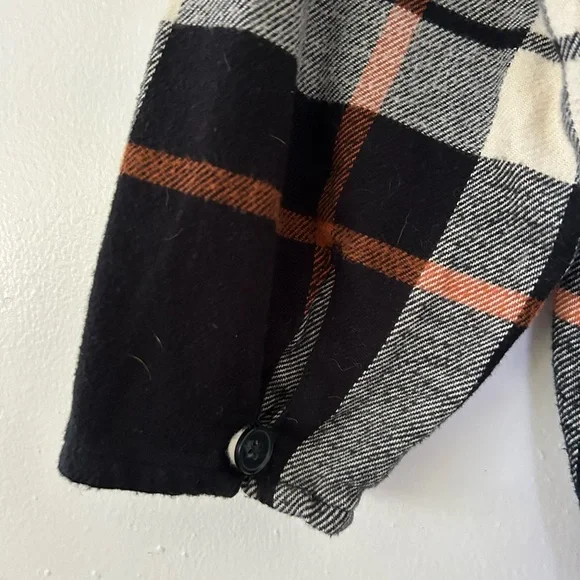 Madewell Checkered Shirt in Black, White, and Brown - Picture 5 of 5